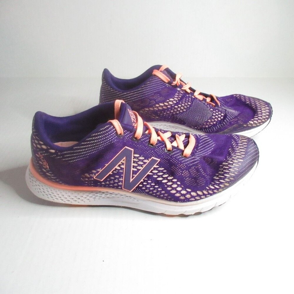 New Balance Womens Sneakers Shoes Purple WXAGLPS2 Running Lace Up Mesh 2016 8.5M